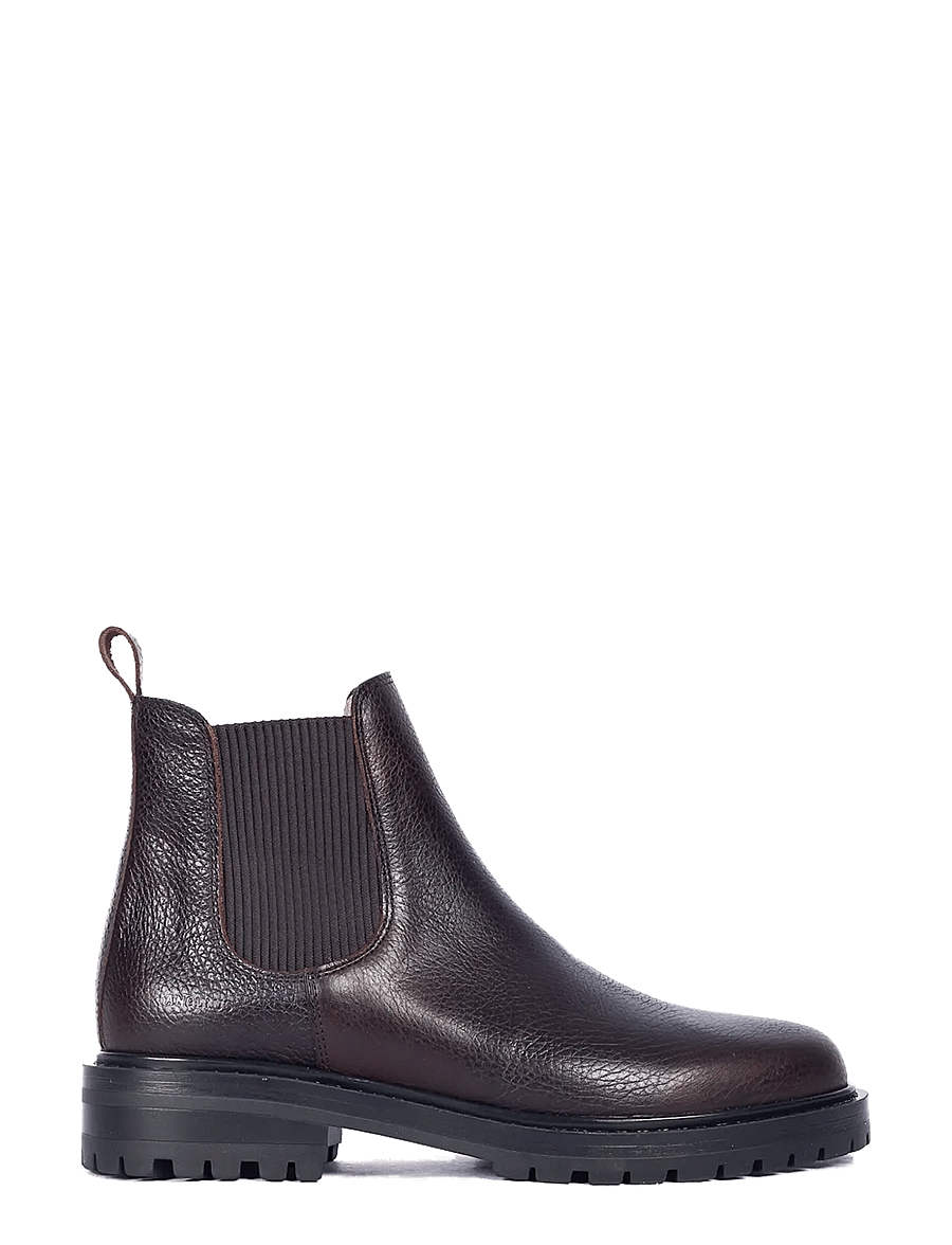 ANGULUS - Booties - flat - with elastic - flade ankelstøvler - 2505/046 dark brown - 1