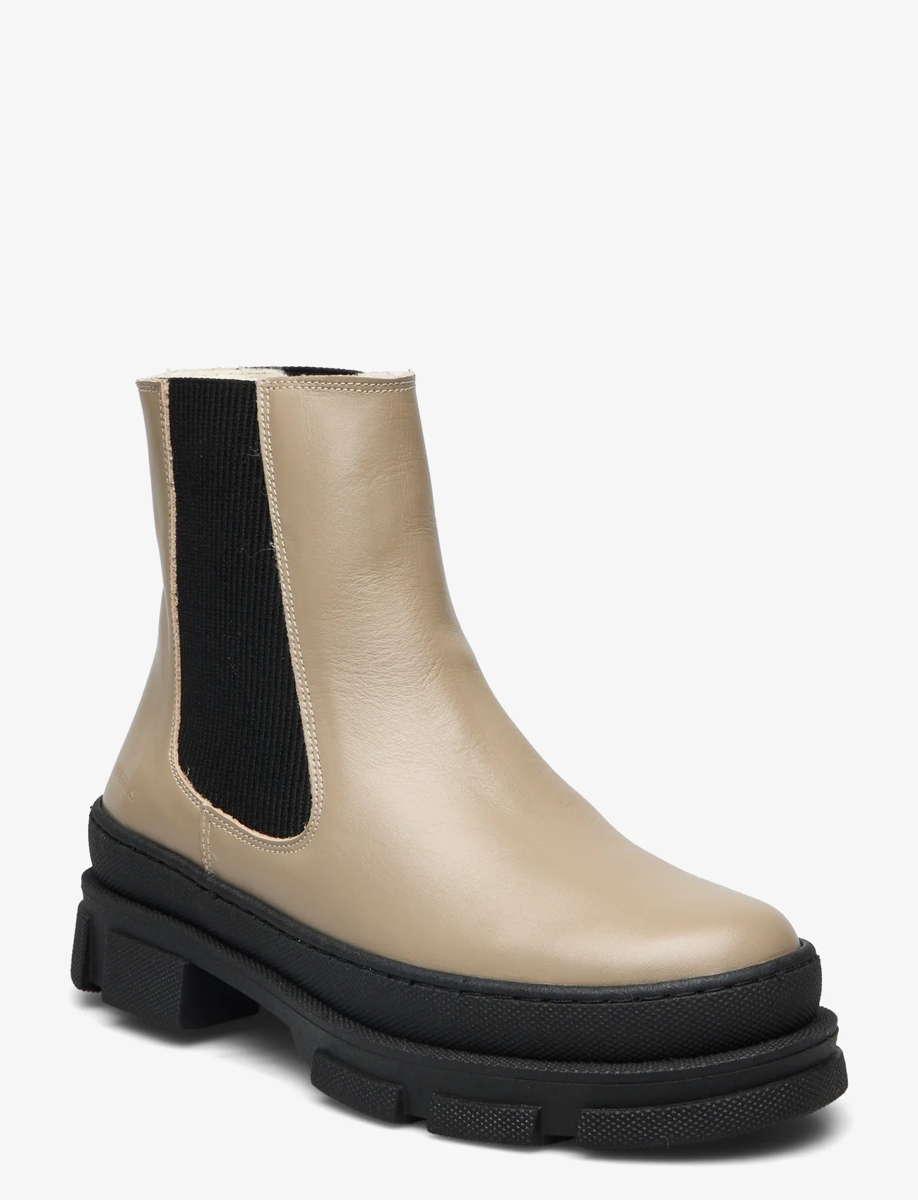 ANGULUS - Boots - flat - chelsea stila zābaki - 1571/019 beige/black - 0