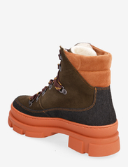 ANGULUS - Boots - flat - geschnürte stiefel - 1321/2214/1754 black/dark gree - 3