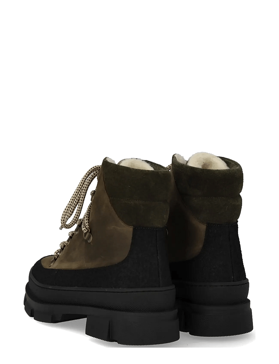 ANGULUS - Boots - flat - flache stiefeletten - 1321/1764/2244 black/dark oliv - 3