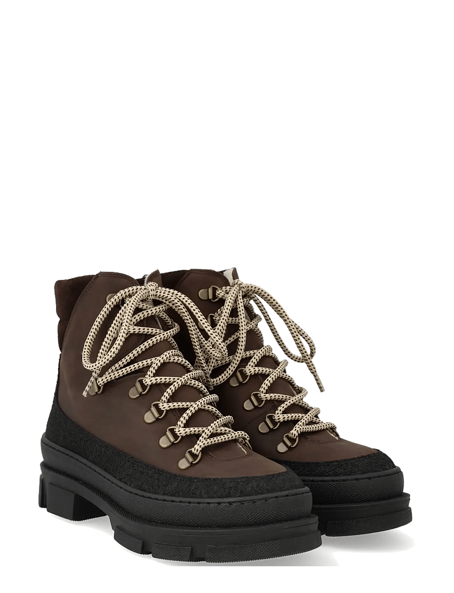 ANGULUS - Boots - flat - flache stiefeletten - 1321/3270/2193 black/dark brow - 0
