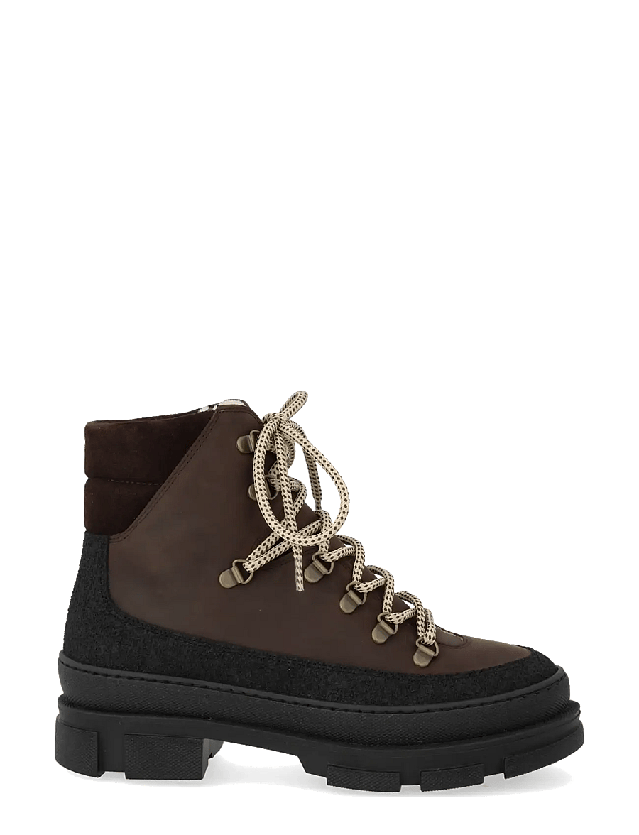 ANGULUS - Boots - flat - flache stiefeletten - 1321/3270/2193 black/dark brow - 1