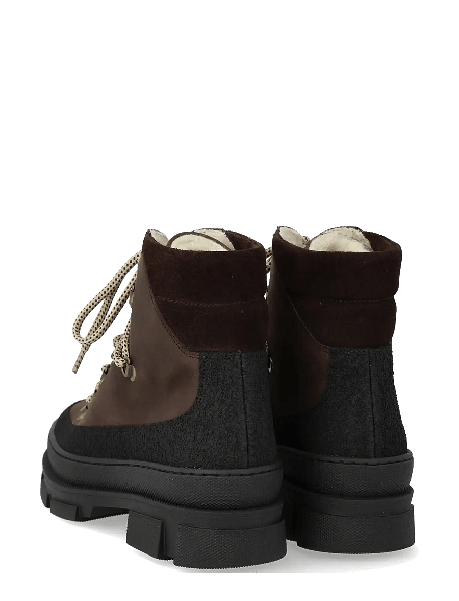 ANGULUS - Boots - flat - flache stiefeletten - 1321/3270/2193 black/dark brow - 2