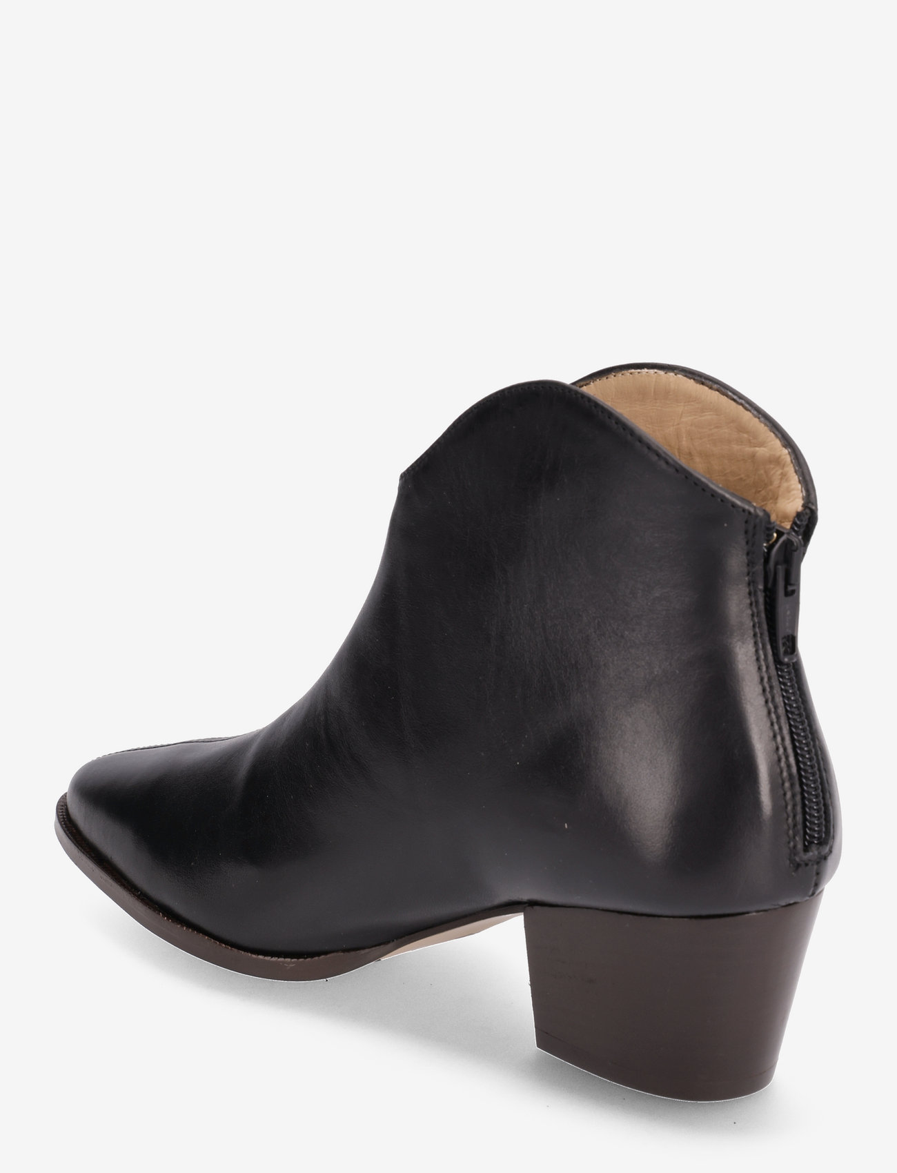 ANGULUS - Booties - Block heel - with elas - 1604 black - 2