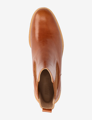ANGULUS - Bootie - block heel - with zippe - høj hæl - 1838/040 cognac/brown - 3