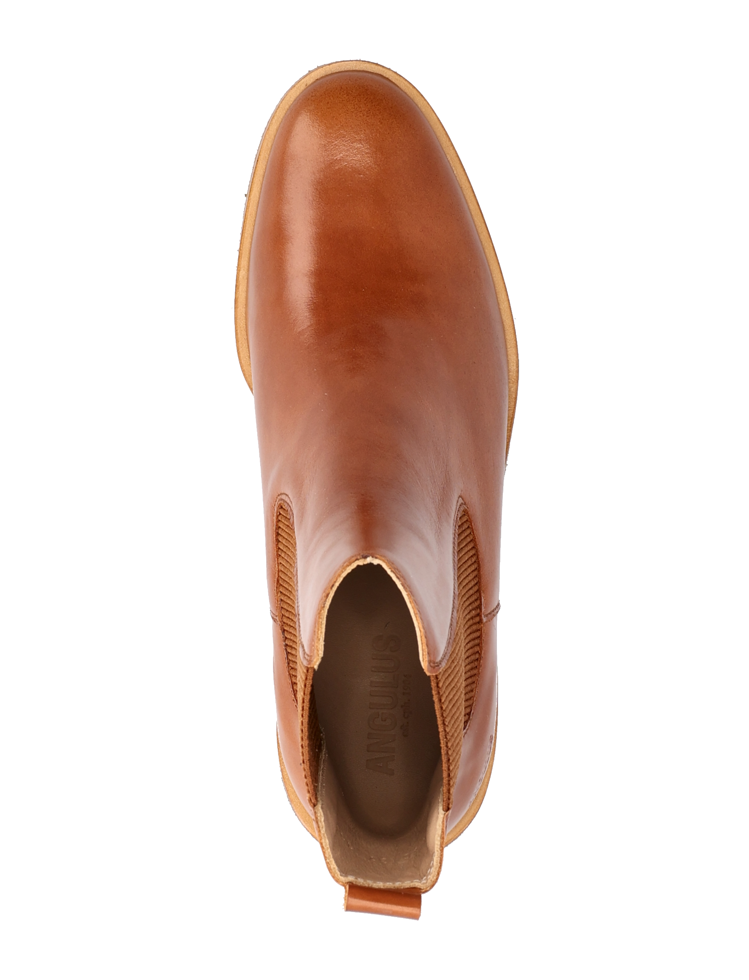 ANGULUS - Bootie - block heel - with zippe - stövletter - 1838/040 cognac/brown - 3