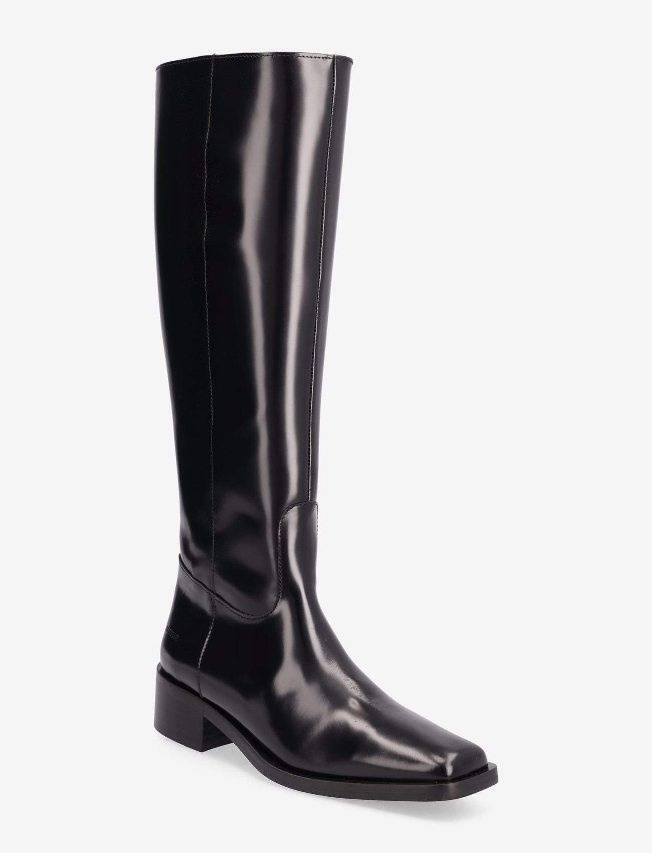 ANGULUS - Booties - flat - with zipper - lange laarzen - 1425 black - 0