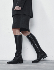 ANGULUS - Booties - flat - with zipper - knee high boots - 1425 black - 5