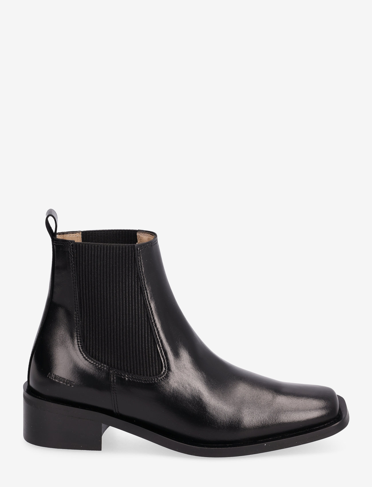 ANGULUS - Booties - Block heel - with elas - niski obcas - 1835/019 black /black - 1