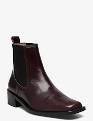 ANGULUS - Booties - Block heel - with elas - flache stiefeletten - 1836/019 dark brown/black - 0