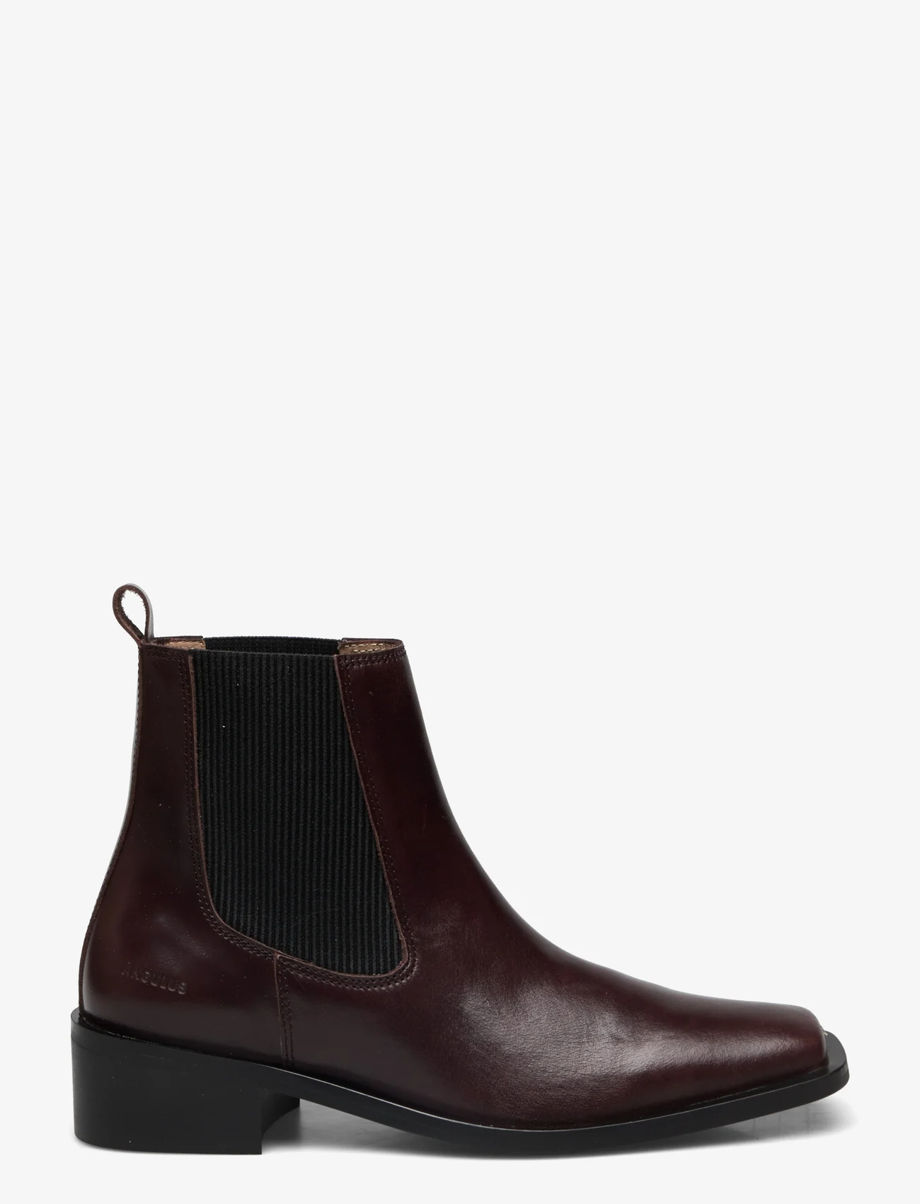 ANGULUS - Booties - Block heel - with elas - flat ankle boots - 1836/019 dark brown/black - 1