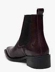 ANGULUS - Booties - Block heel - with elas - flat ankle boots - 1836/019 dark brown/black - 2