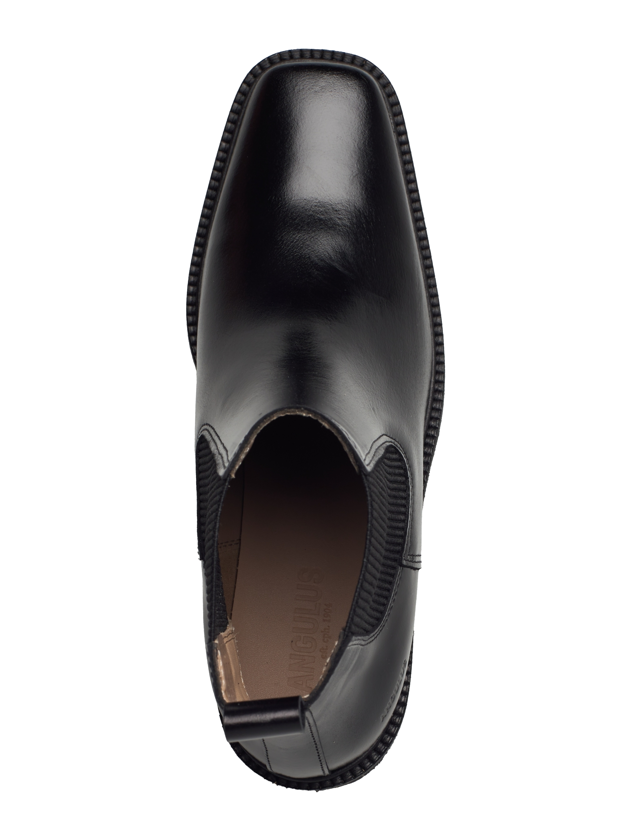 ANGULUS - Booties - Block heel - with elas - flache stiefeletten - 1835/019 black /black - 3