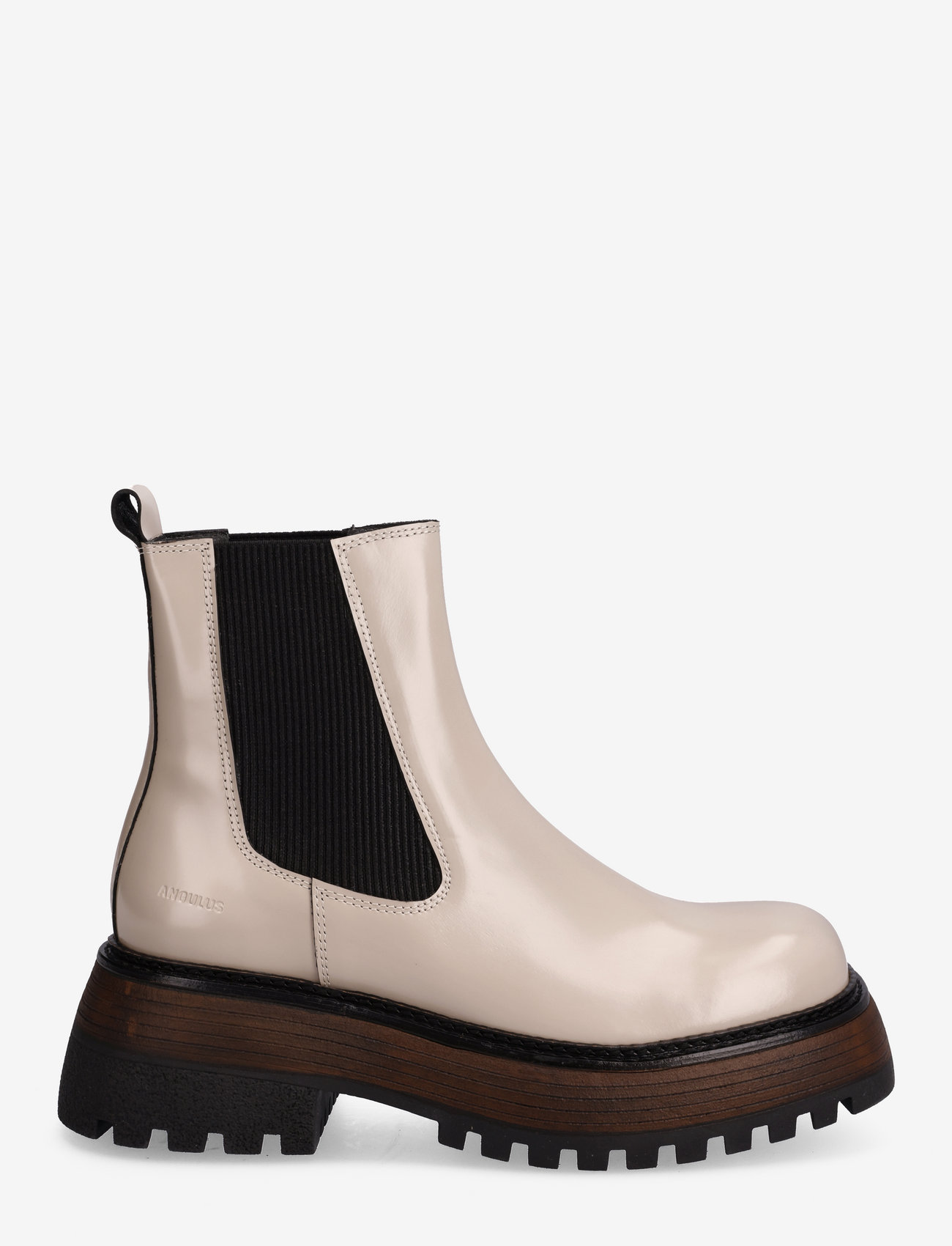 ANGULUS - Boots - flat - chelsea stila zābaki - 1402/019 beige/black - 1