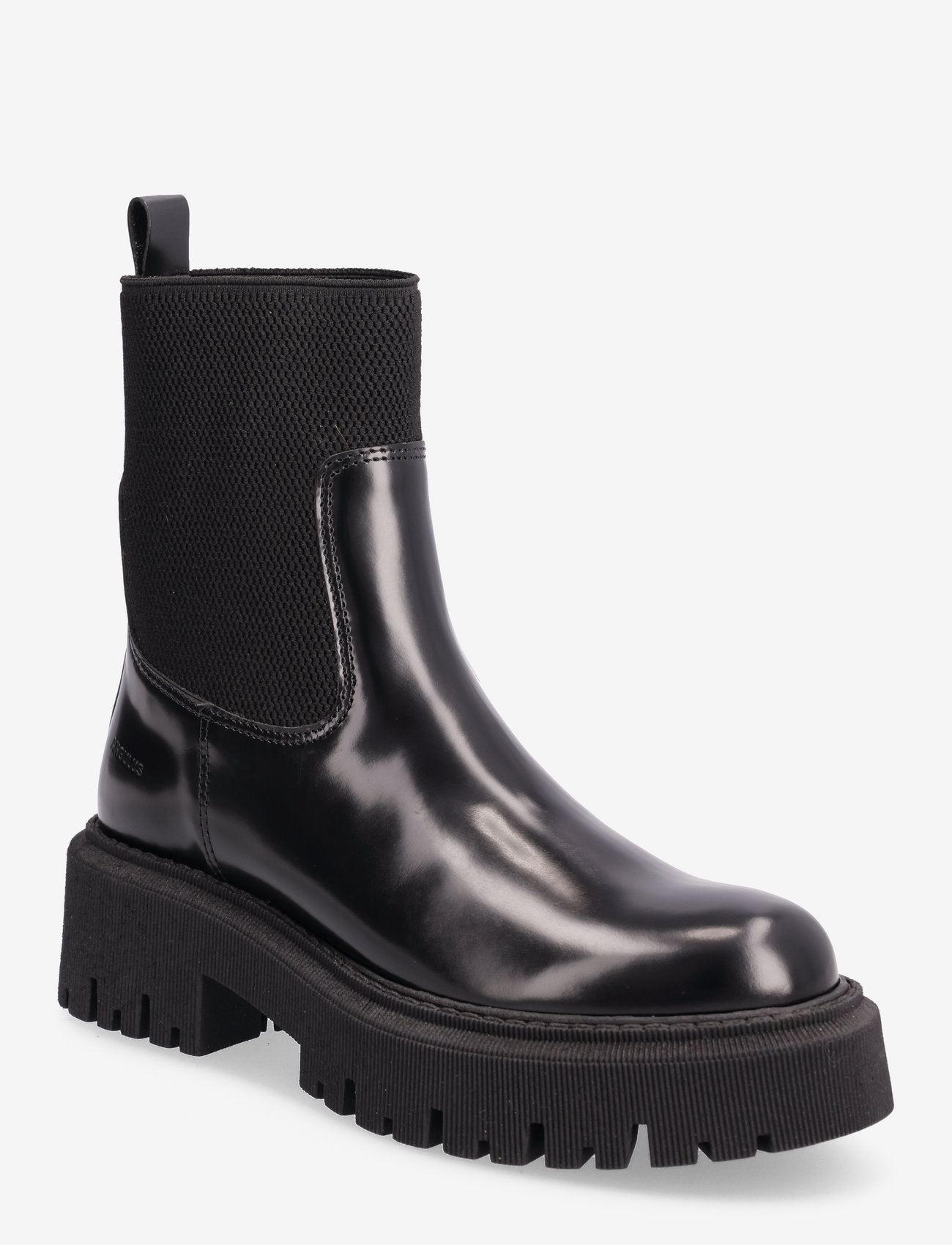 ANGULUS - Boots - flat - flat ankle boots - 1425/053 black/black - 0