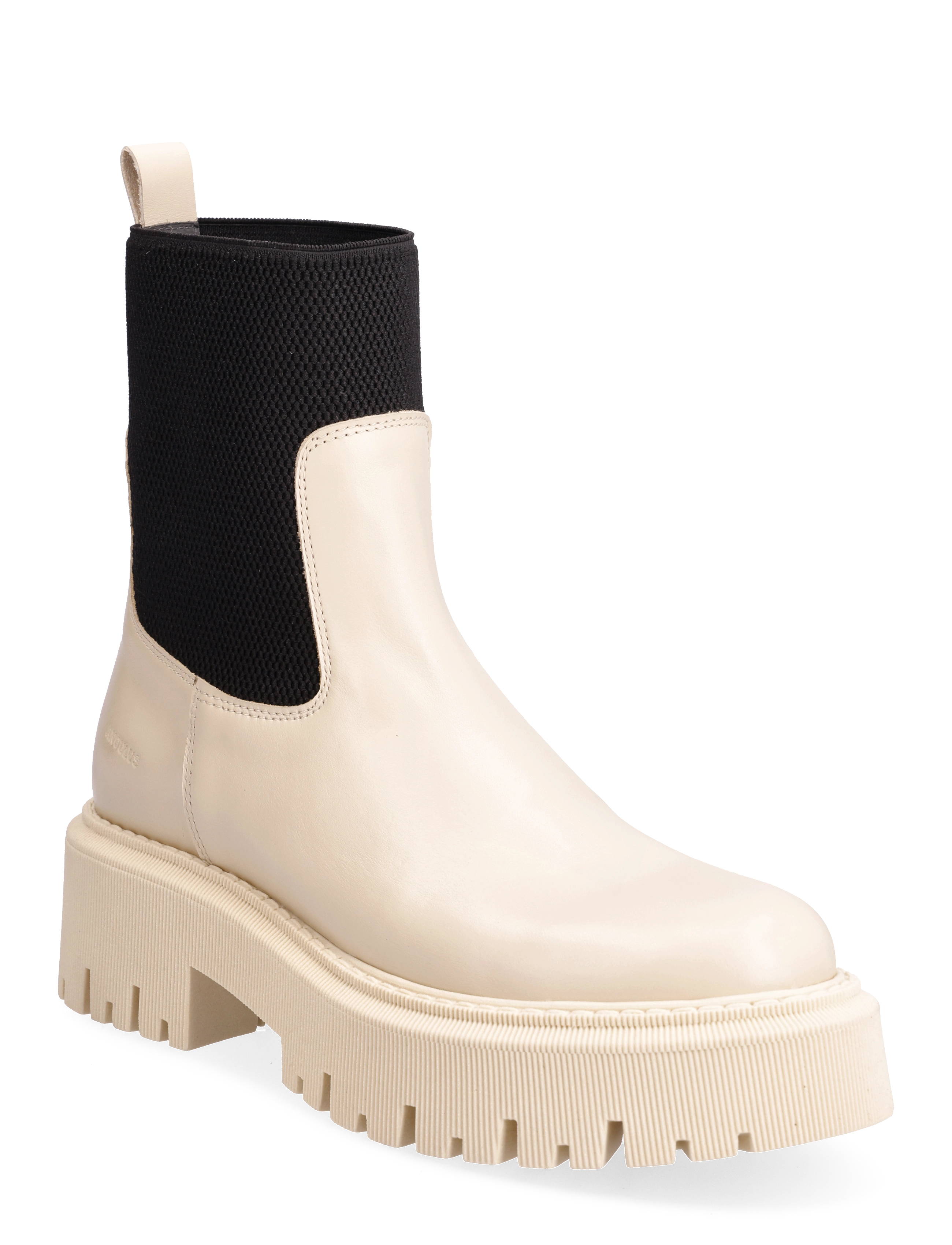 Boots - flat - 1502/053 BUTTERMILK/BLACK