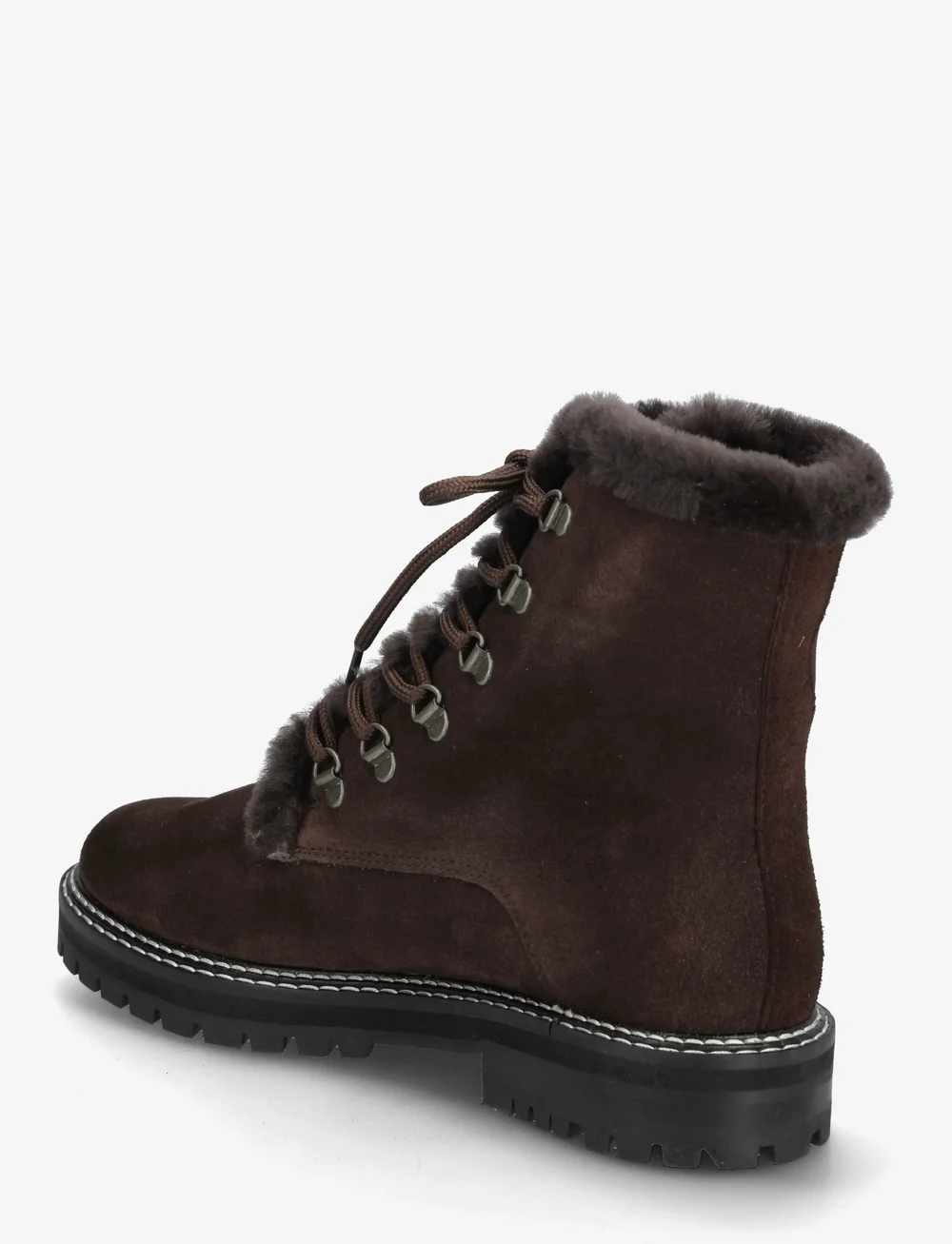 ANGULUS - Boots - flat - with laces - flache stiefeletten - 2193/3485 dark brown/brown - 2