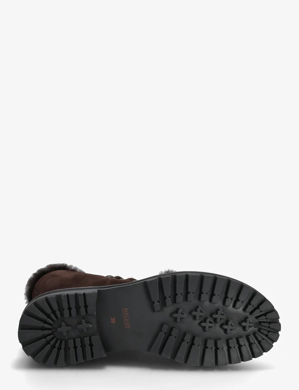 ANGULUS - Boots - flat - with laces - flache stiefeletten - 2193/3485 dark brown/brown - 4