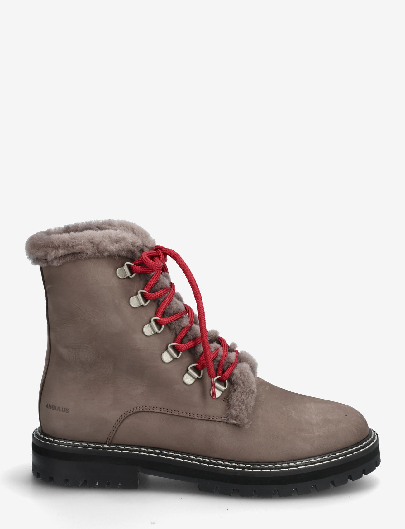ANGULUS - Boots - flat - with laces - flade ankelstøvler - 2996/3484 taupe/taupe - 1