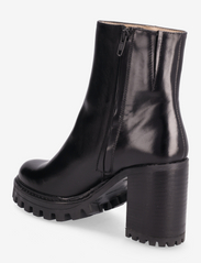 ANGULUS - Bootie - block heel - with zippe - høj hæl - 1835 black - 2