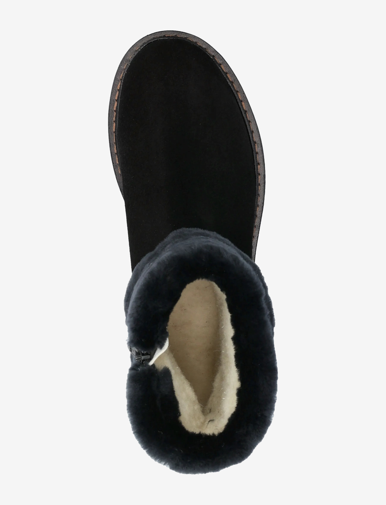 ANGULUS - Boots - flat - flache stiefeletten - 1163/2014 black/black lamb woo - 3