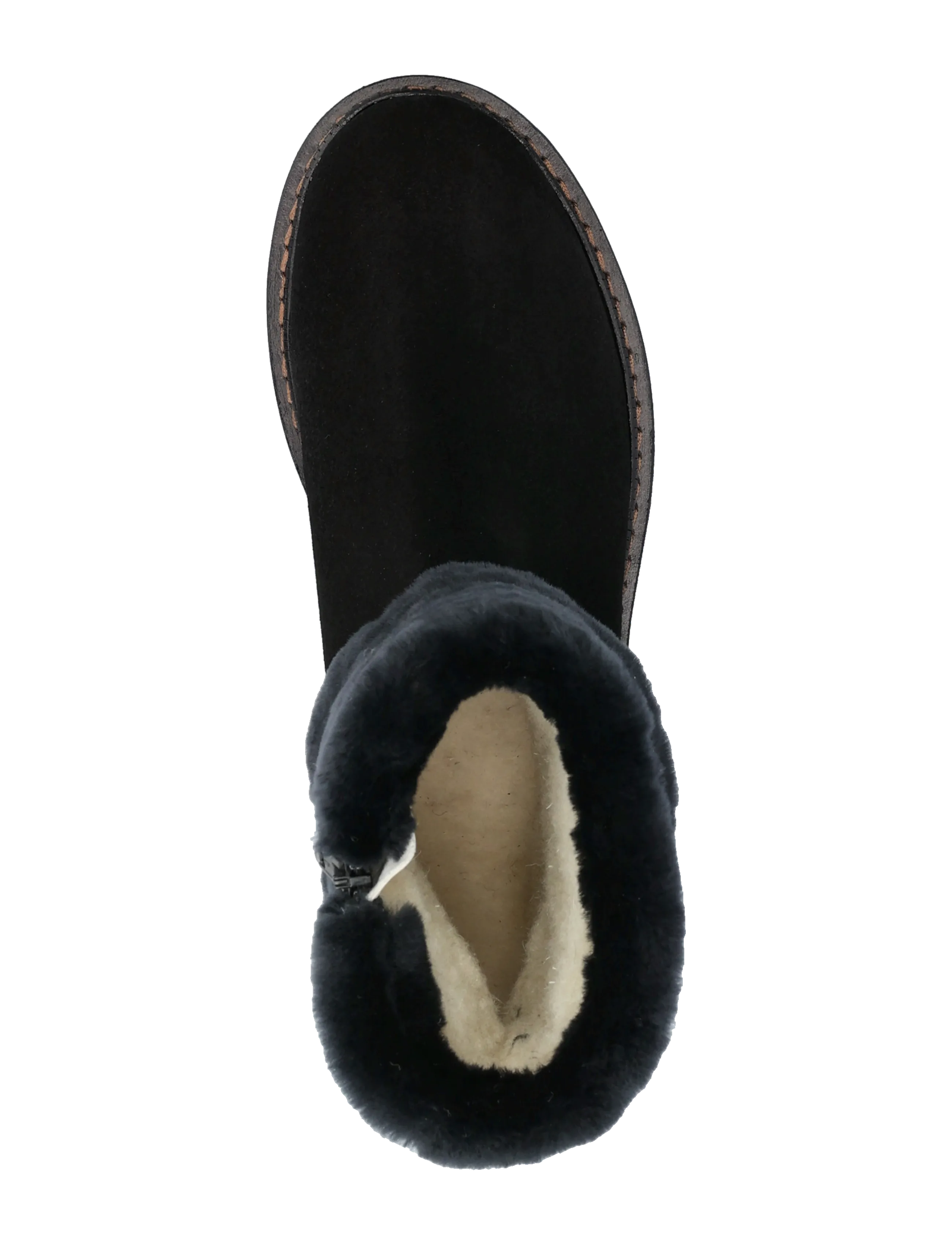 ANGULUS - Boots - flat - flache stiefeletten - 1163/2014 black/black lamb woo - 3