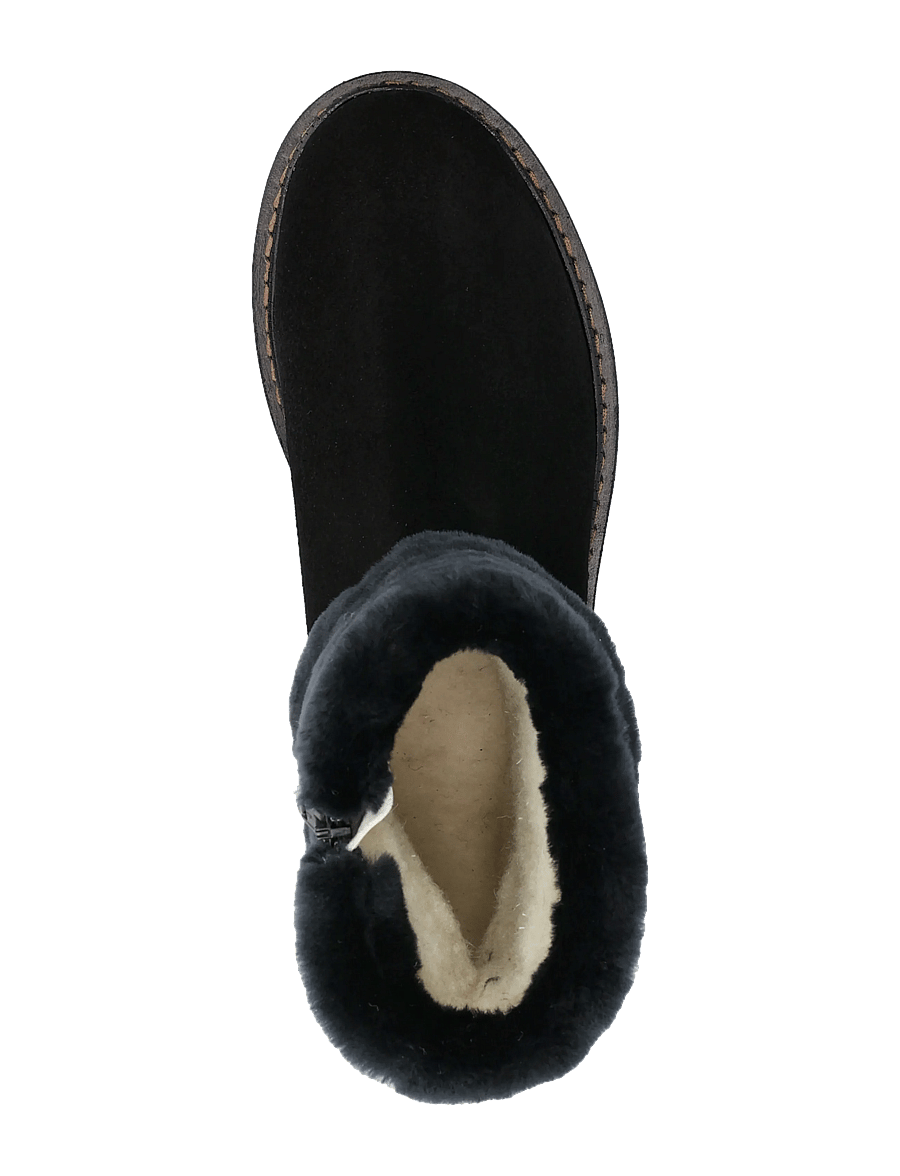 ANGULUS - Boots - flat - flache stiefeletten - 1163/2014 black/black lamb woo - 3