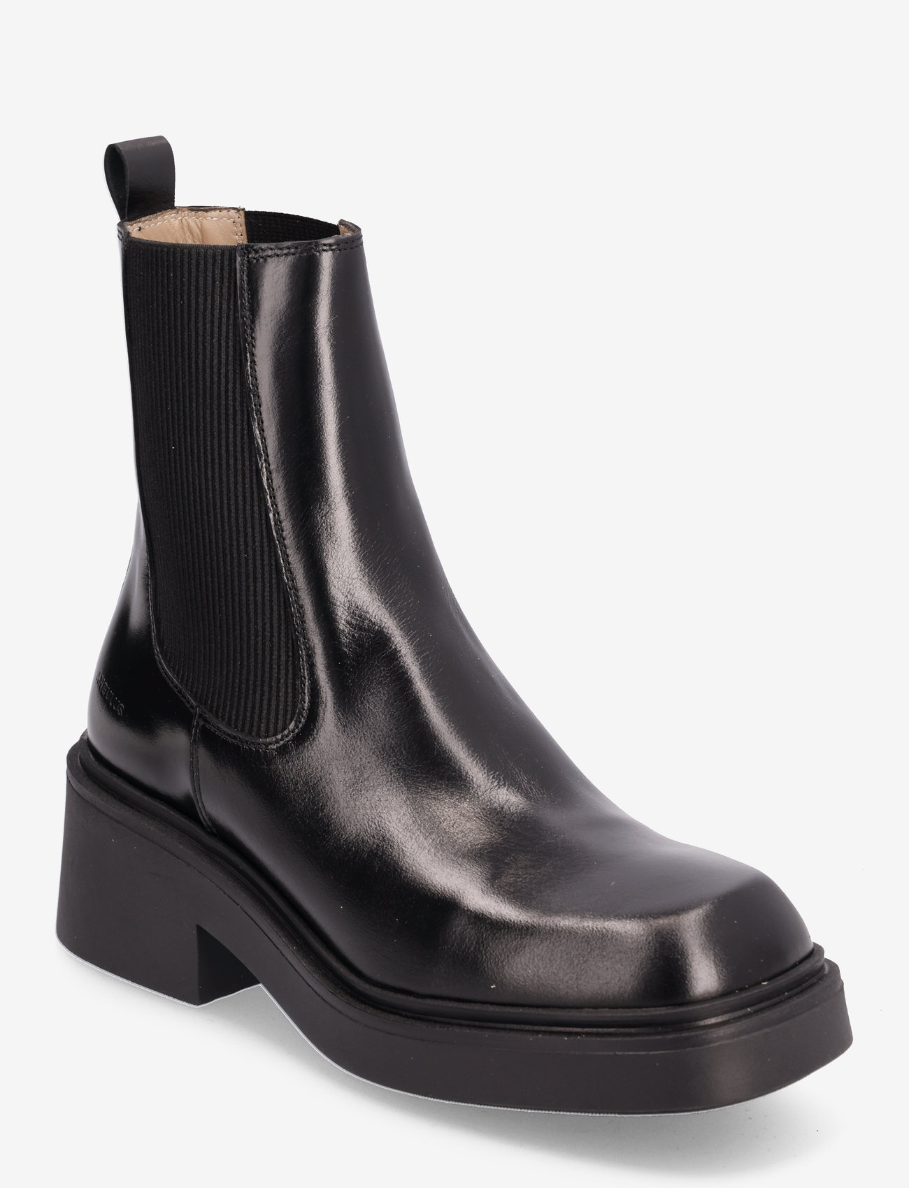 ANGULUS - Booties - flat - with elastic - high heel - 1835/019 black /black - 0