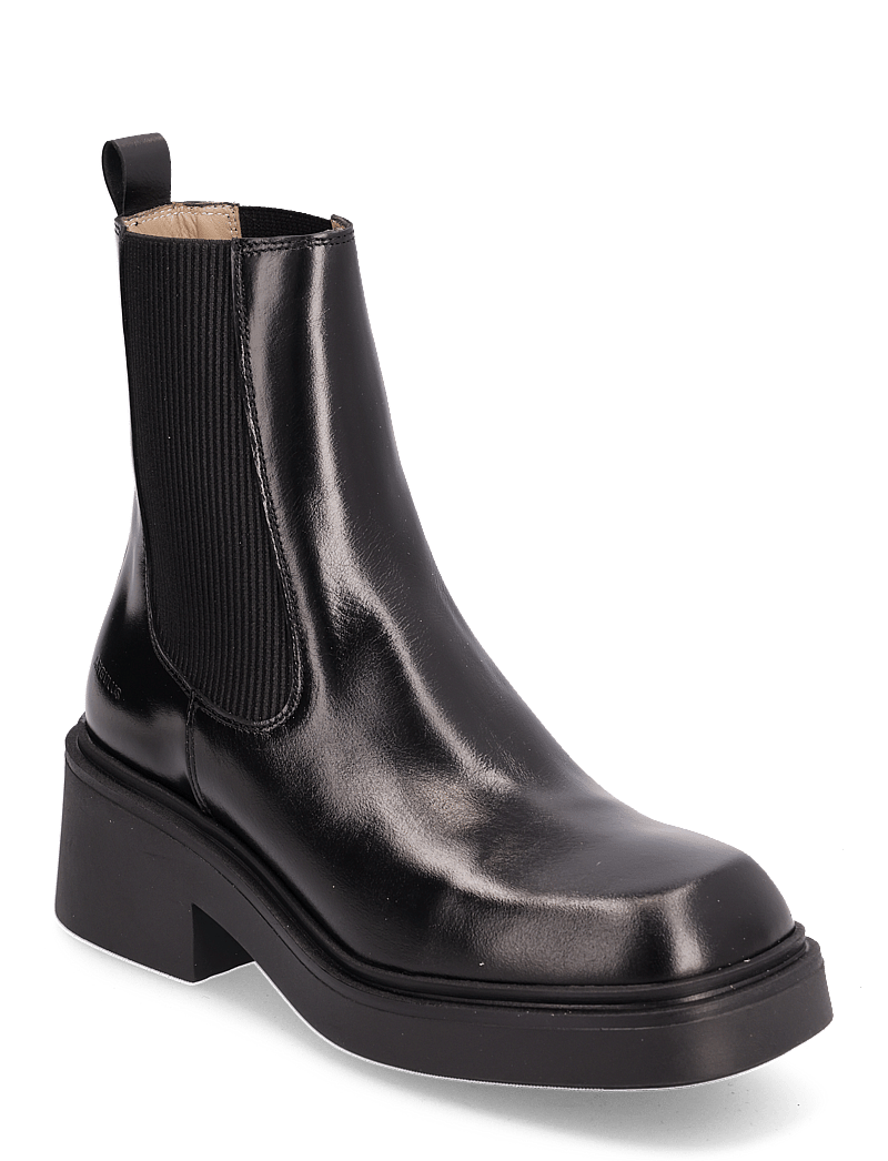 ANGULUS - Booties - flat - with elastic - platta ankelboots - 1835/019 black /black - 1