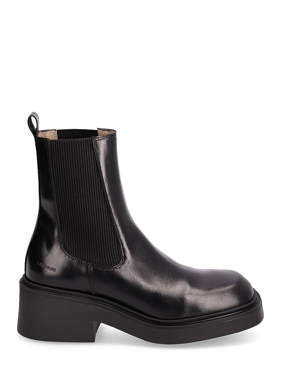 ANGULUS - Booties - flat - with elastic - flache stiefeletten - 1835/019 black /black - 2