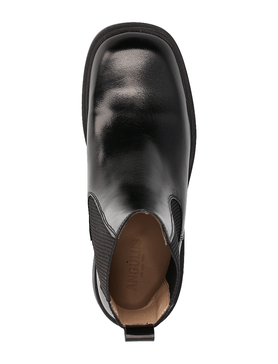 ANGULUS - Booties - flat - with elastic - flache stiefeletten - 1835/019 black /black - 4