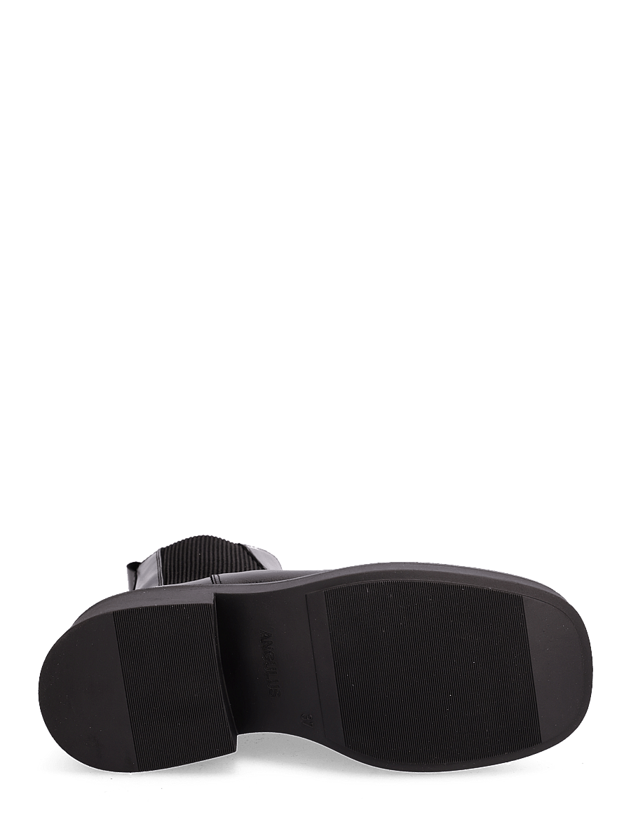 ANGULUS - Booties - flat - with elastic - flache stiefeletten - 1835/019 black /black - 5