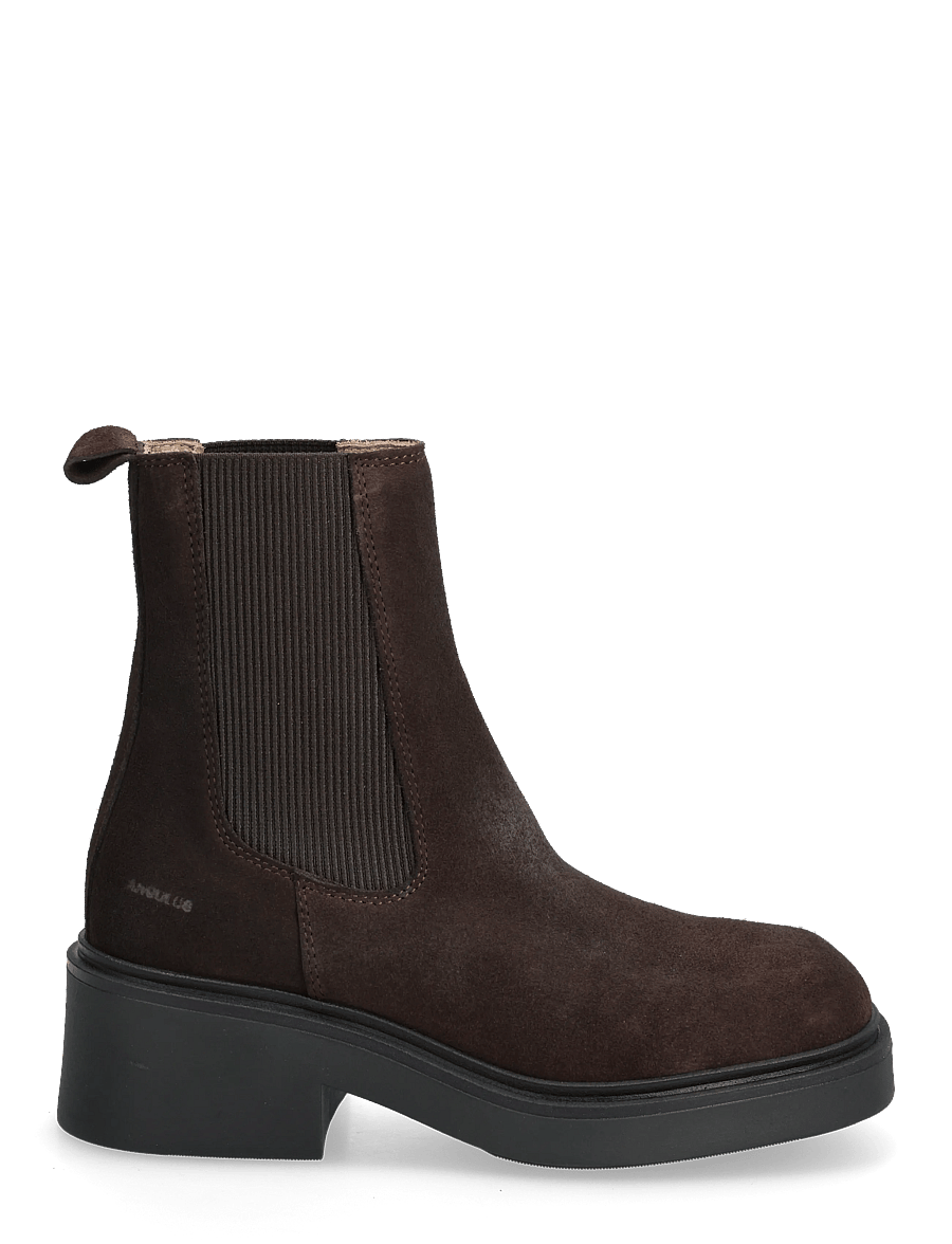 ANGULUS - Booties - flat - with elastic - flatbotna ökklastígvél - 2193/046 brown/brown - 1
