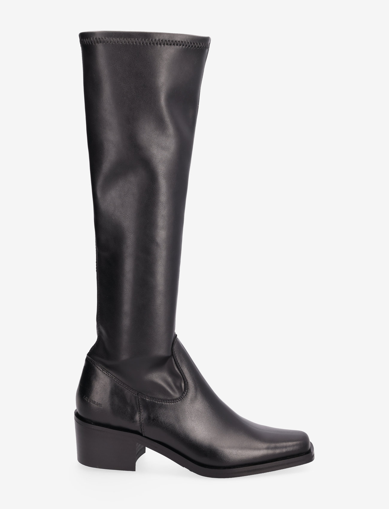 ANGULUS - Boots - Block heel - pika säärega saapad - 1604/1746 black/black - 1