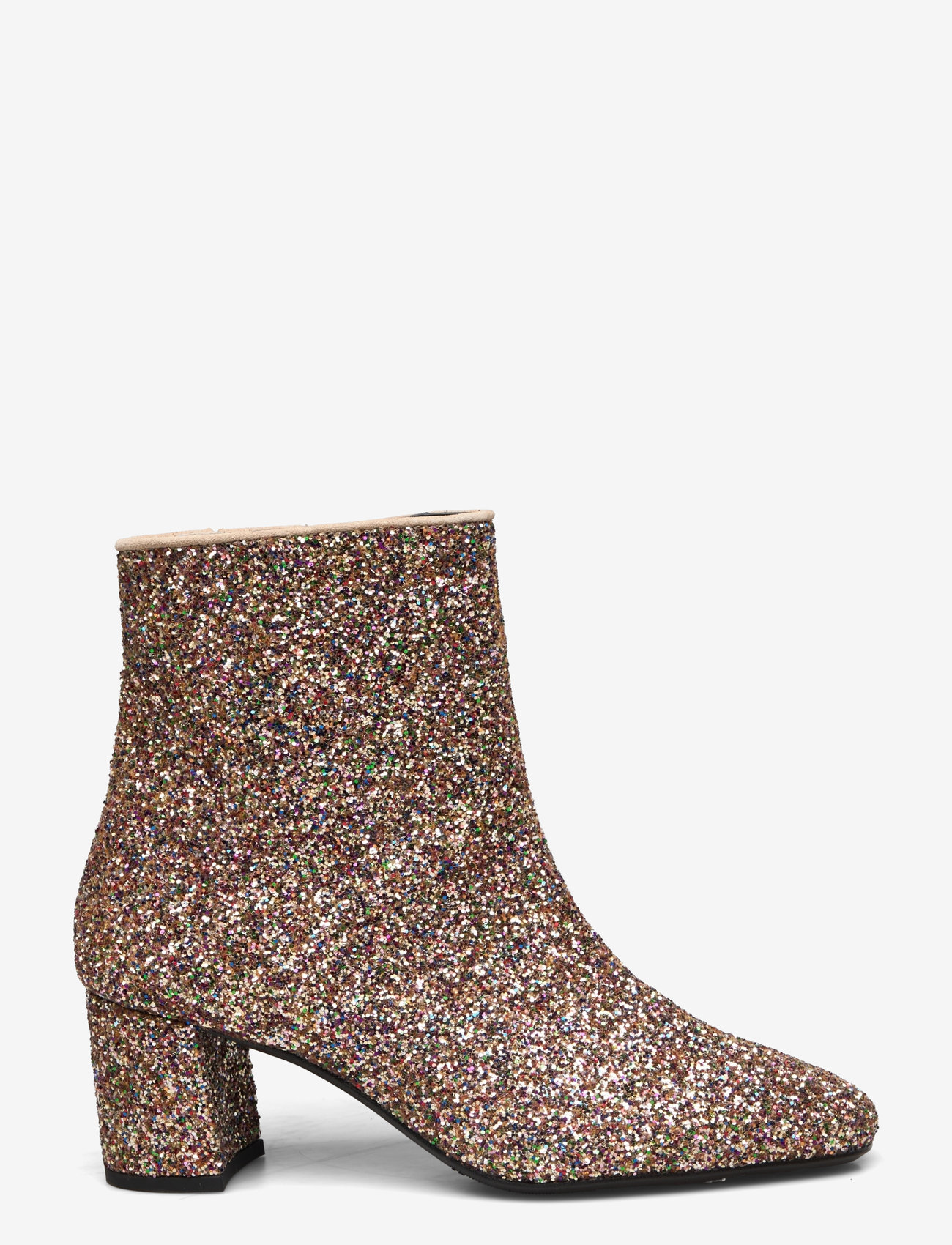 ANGULUS - Bootie - block heel - with zippe - kõrge konts - 2488/1149 multi glitter/sand - 1