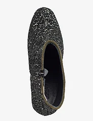 ANGULUS - Bootie - block heel - with zippe - høye hæler - 1757/2244 dark green glitter/d - 3