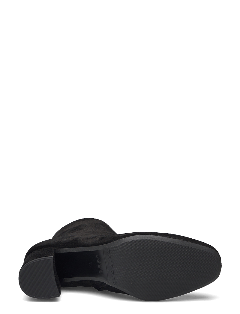 ANGULUS - Bootie - block heel - with zippe - stövletter - 1163/001 black/ black - 4