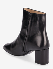 ANGULUS - Bootie - block heel - with zippe - korolliset nilkkurit - 1835/001 black/black - 2