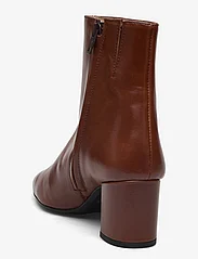 ANGULUS - Bootie - block heel - with zippe - høj hæl - 1837/002 brown/dark brown - 2