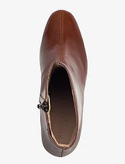 ANGULUS - Bootie - block heel - with zippe - hög klack - 1837/002 brown/dark brown - 3