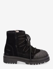 ANGULUS - Boots - flat - geschnürte stiefel - 1163/2014 black/black lamb woo - 1