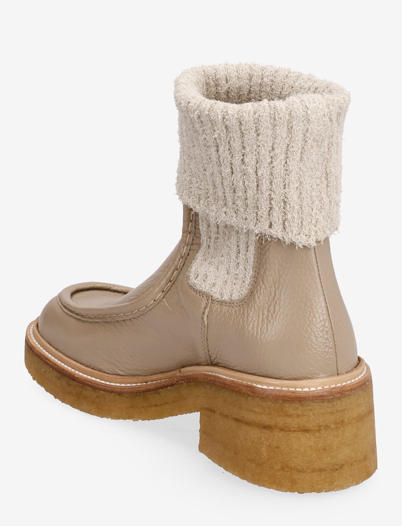 ANGULUS - Booties - flat - with elastic - kõrge konts - 2572/061 sand/beige - 2