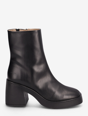 ANGULUS - Bootie - block heel - with zippe - høye hæler - 1604/001 black/black - 1