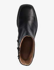ANGULUS - Bootie - block heel - with zippe - korolliset nilkkurit - 1604/001 black/black - 3