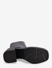 ANGULUS - Bootie - block heel - with zippe - augsts papēdis - 1604/001 black/black - 4