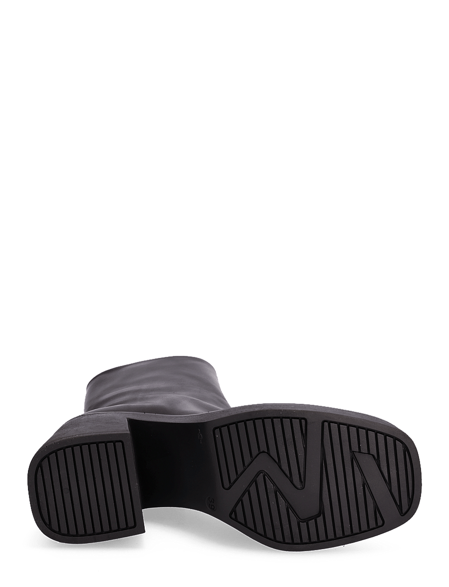 ANGULUS - Bootie - block heel - with zippe - stövletter - 1604/001 black/black - 4