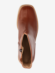 ANGULUS - Bootie - block heel - with zippe - høye hæler - 1705/036 terracotta - 3