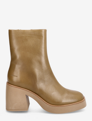 ANGULUS - Bootie - block heel - with zippe - augsts papēdis - 1728/010 olive/beige - 1