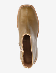 ANGULUS - Bootie - block heel - with zippe - aukštakulniai - 1728/010 olive/beige - 3