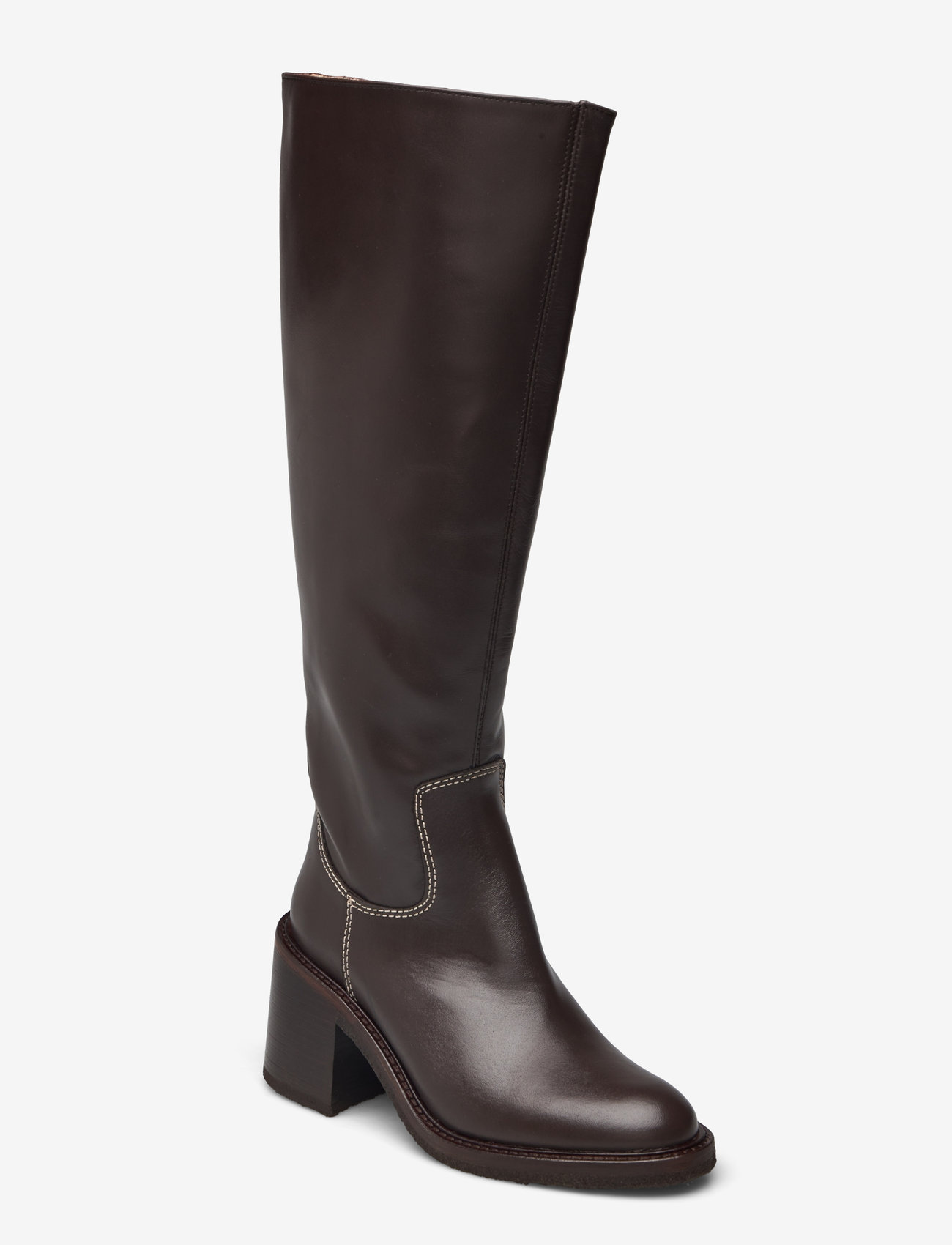 ANGULUS - Boots - Block heel - knee high boots - 2962 brown - 0